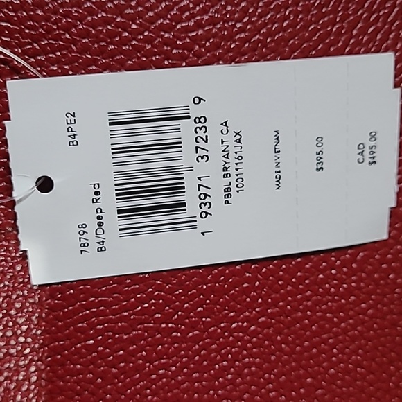 Coach shoulder /body bag color deep red - Picture 5 of 5